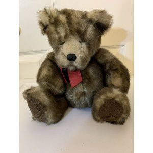 Russ Toy Company Bombay‎ Danny Faux Mink Teddy Bear 14 Inch Brown